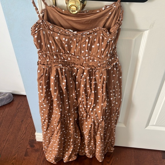 Cute orange and white polka dot dress - Picture 2 of 2